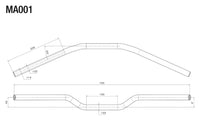 Ghidon Superbike 22mm Rizoma - Aluminiu Eloxat, Certificat