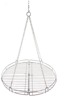 Grătar Pliabil Rotund FoxOutdoor - Diametru 49cm, Lanț Reglabil