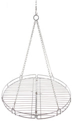 Grătar Pliabil Rotund FoxOutdoor - Diametru 49cm, Lanț Reglabil