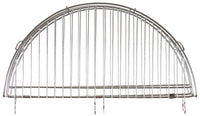 Grătar Pliabil Rotund FoxOutdoor - Diametru 49cm, Lanț Reglabil