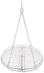 Grătar Pliabil Rotund FoxOutdoor - Diametru 49cm, Lanț Reglabil