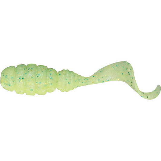 Grub JACKALL Goodmeal 1.5 inch - Hot Lime/Glow Chartreuse, 8 buc - 1
