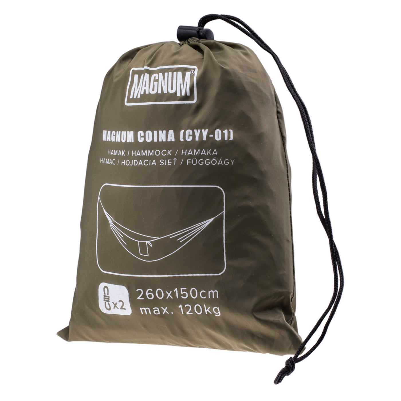 Hamac Coina MAGNUM - Ultraușor, Rezistent, Relaxare Outdoor - 2