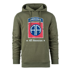 Hanorac 82nd Airborne Division Verde Unisex - Onorează Elita, Domini Confortul