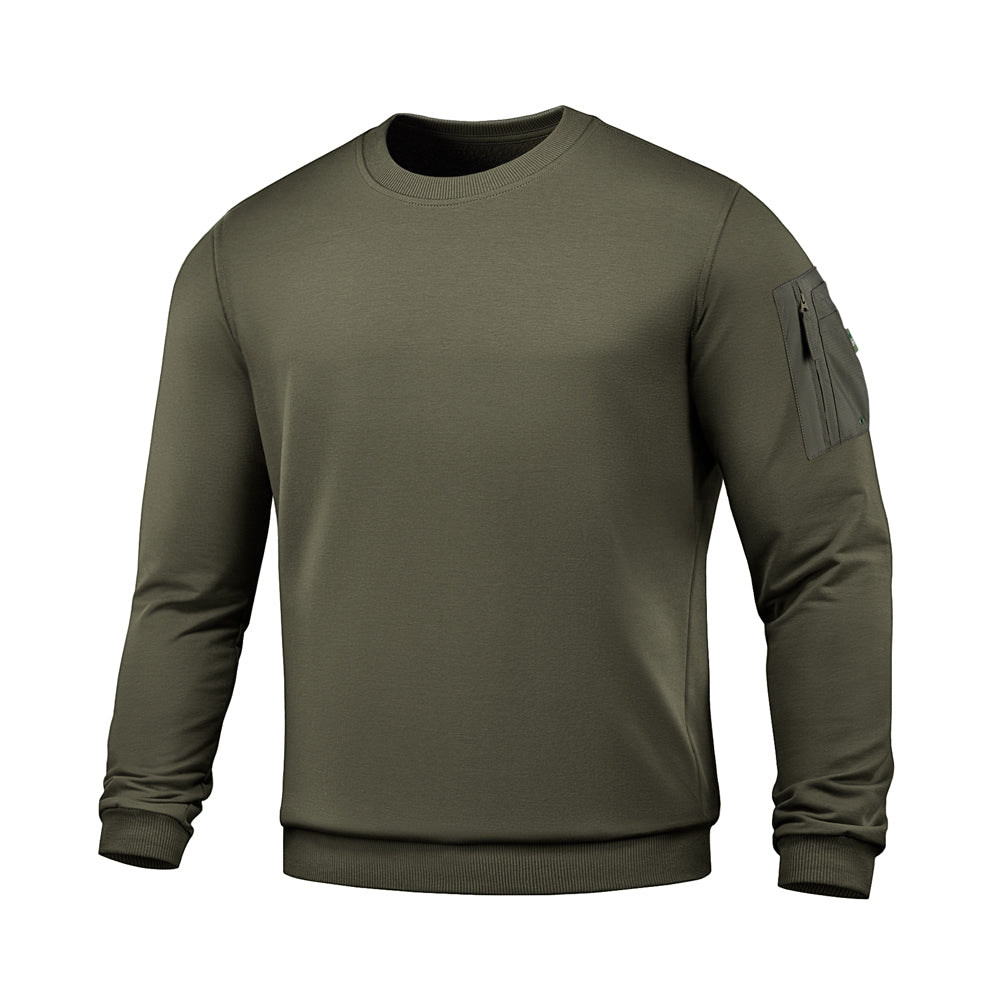 Hanorac Nylon Pocket M-Tac Ranger Green – Bumbac Greu, Buzunar pe Mânecă