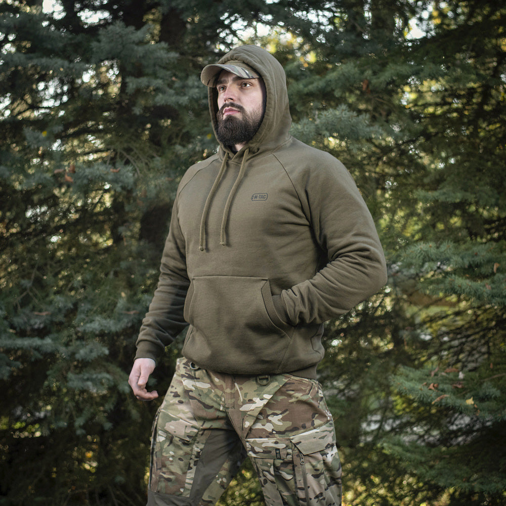 Hanorac Bumbac Raglan Hard M-Tac – Dark Olive