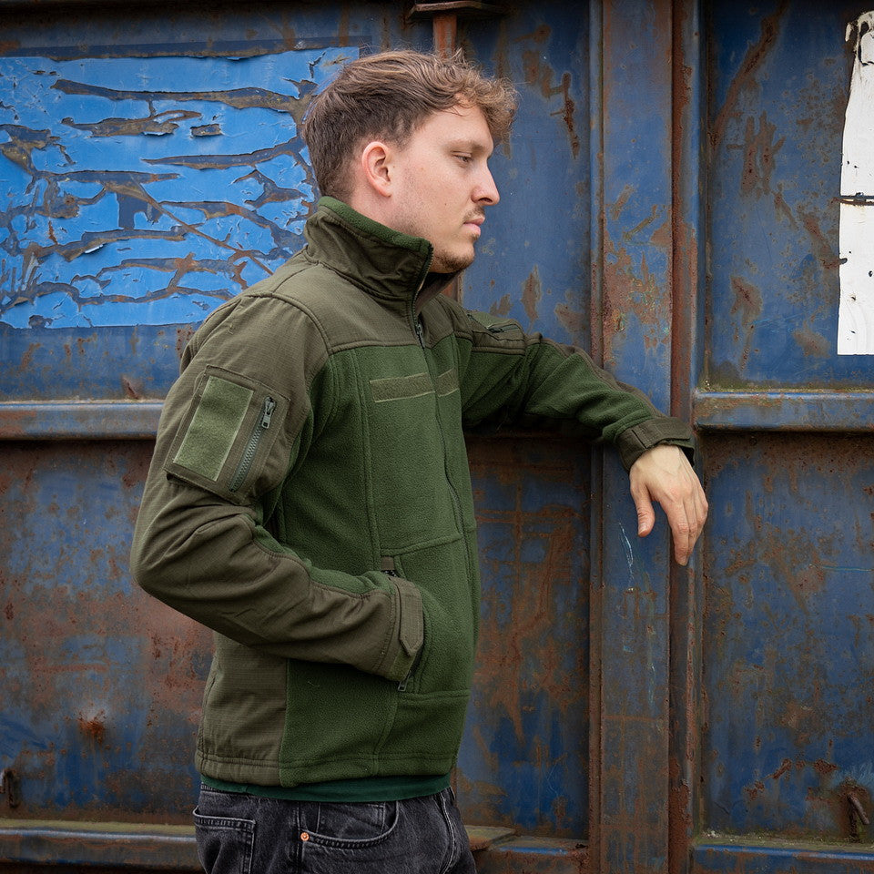 Hanorac Combat Fleece Vest Verde - Adaptabilitate Tactică Superioară