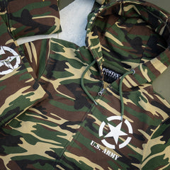 Hanorac cu Fermoar Allied Star U.S. Army Woodland - Confort Tactic Versatil