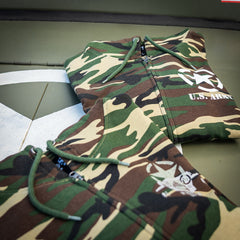 Hanorac cu Fermoar Allied Star U.S. Army Woodland - Confort Tactic Versatil