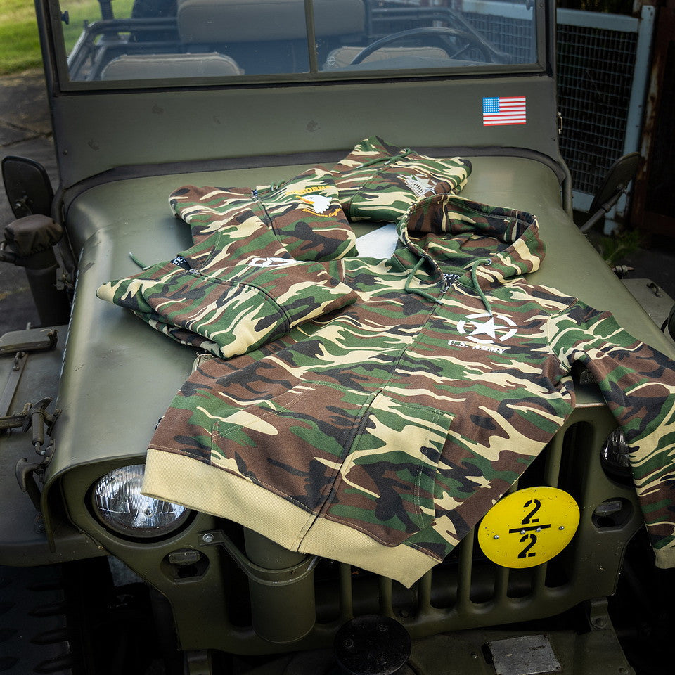 Hanorac cu Fermoar Allied Star U.S. Army Woodland - Confort Tactic Versatil