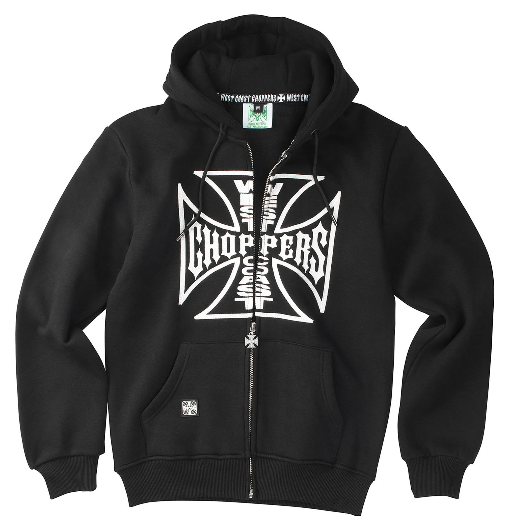 Hanorac cu fermoar OG Logo West Coast Choppers - Moale și Călduros