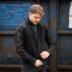 Hanorac Fleece Combat Fleece Vest Negru - Adaptabilitate Tactică Superioră