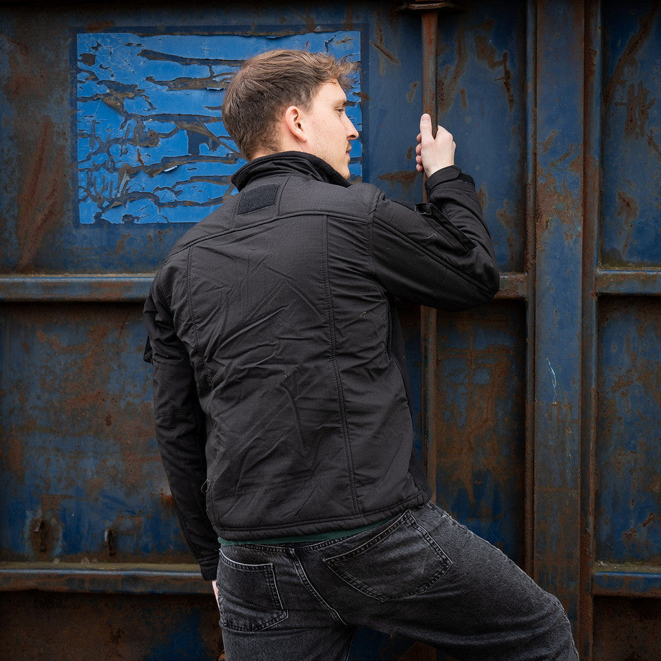 Hanorac Fleece Combat Fleece Vest Negru - Adaptabilitate Tactică Superioră