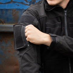 Hanorac Fleece Combat Fleece Vest Negru - Adaptabilitate Tactică Superioră