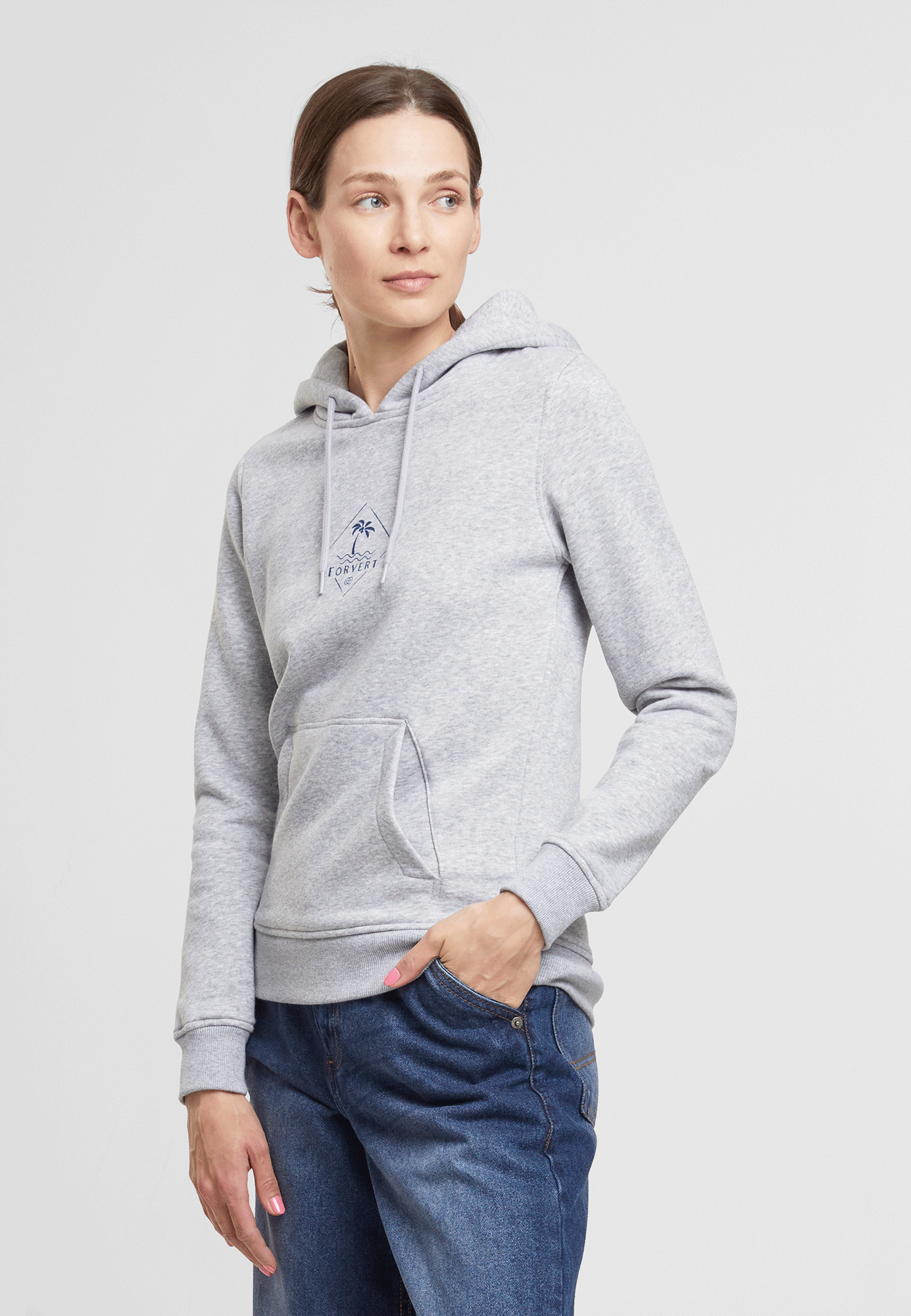 Hanorac Forvert Heavy Hoodi Santa Rosa Heather Grey Dama Brandit - Stil Urban Modern