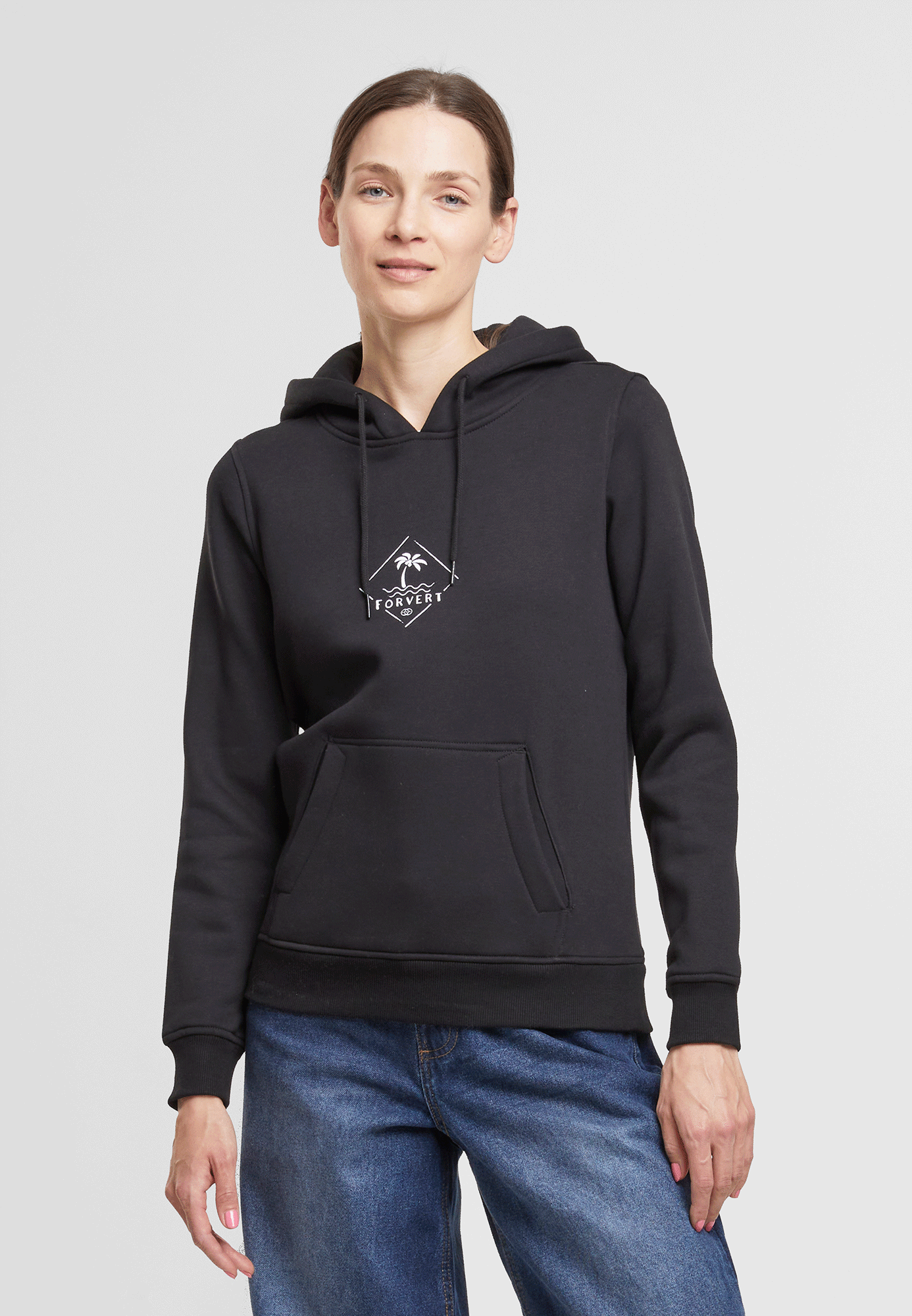 Hanorac Forvert Heavy Hoodi Santa Rosa Negru Dama Brandit - Caldura Urbana si Stil