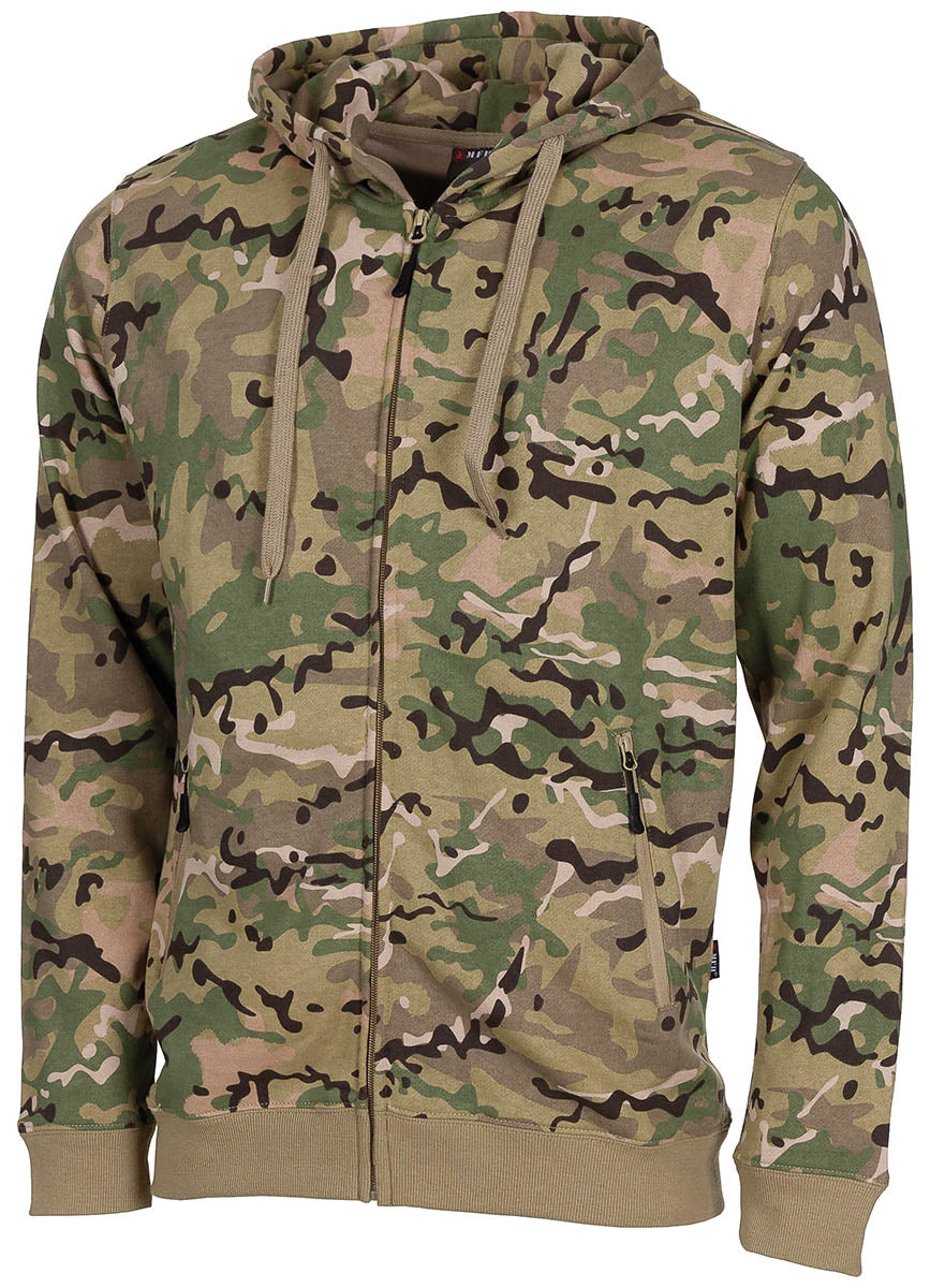 Hanorac "Jogger" Operation Camo MFH - 60% Bumbac, Glugă cu șnur