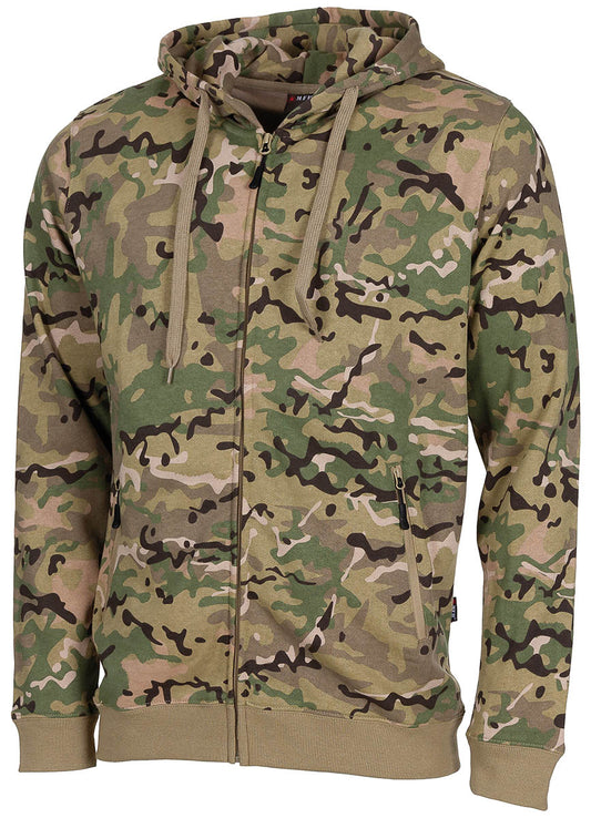 Hanorac "Jogger" Operation Camo MFH - 60% Bumbac, Glugă cu șnur