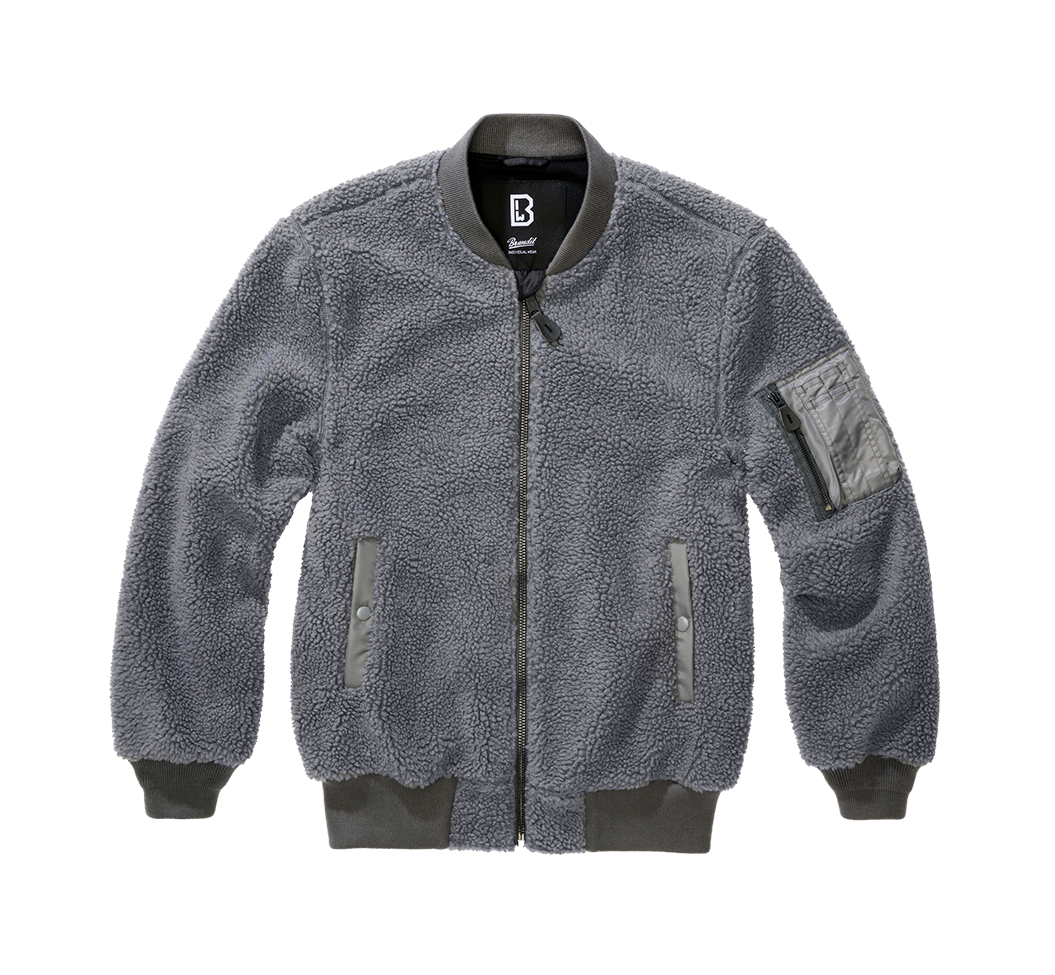 Hanorac MA1 Sherpa Anthracite Brandit - Caldura si Stil Autentic