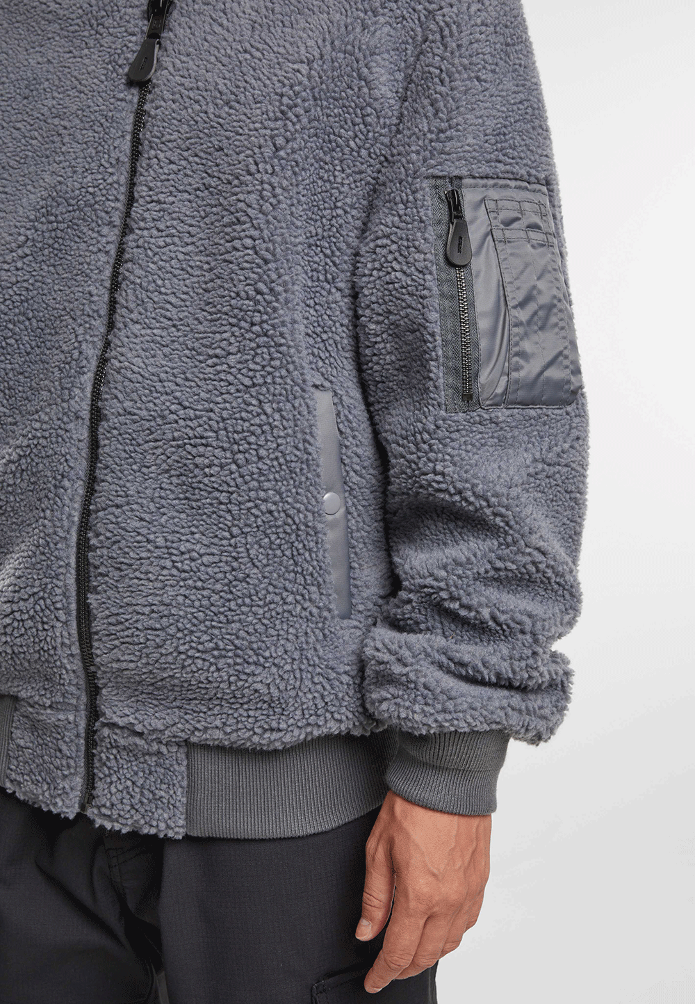 Hanorac MA1 Sherpa Anthracite Brandit - Caldura si Stil Autentic