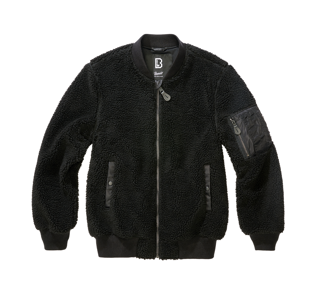 Hanorac MA1 Sherpa Negru Brandit - Caldura si Rezistenta