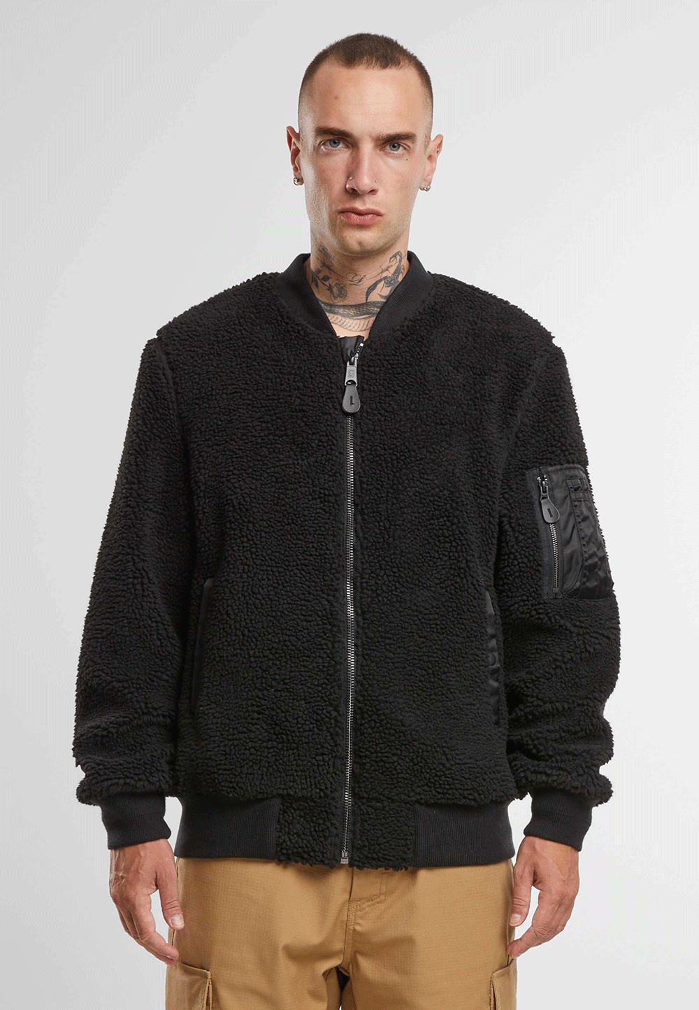 Hanorac MA1 Sherpa Negru Brandit - Caldura si Rezistenta