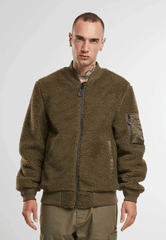 Hanorac MA1 Sherpa Olive Brandit - Caldura si Stil Urban