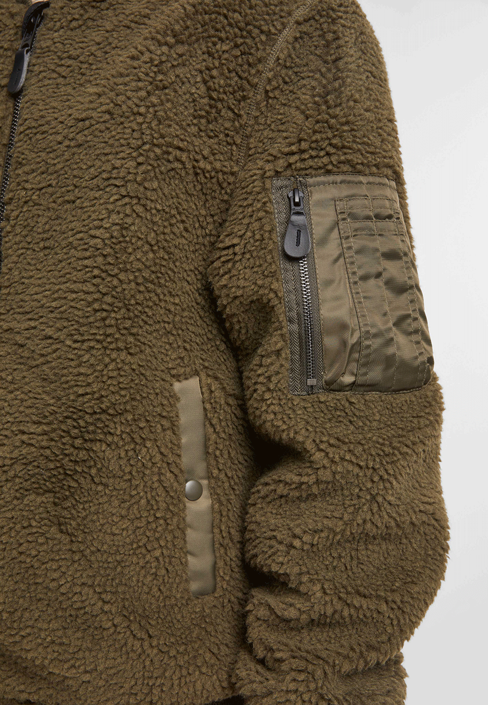 Hanorac MA1 Sherpa Olive Brandit - Caldura si Stil Urban