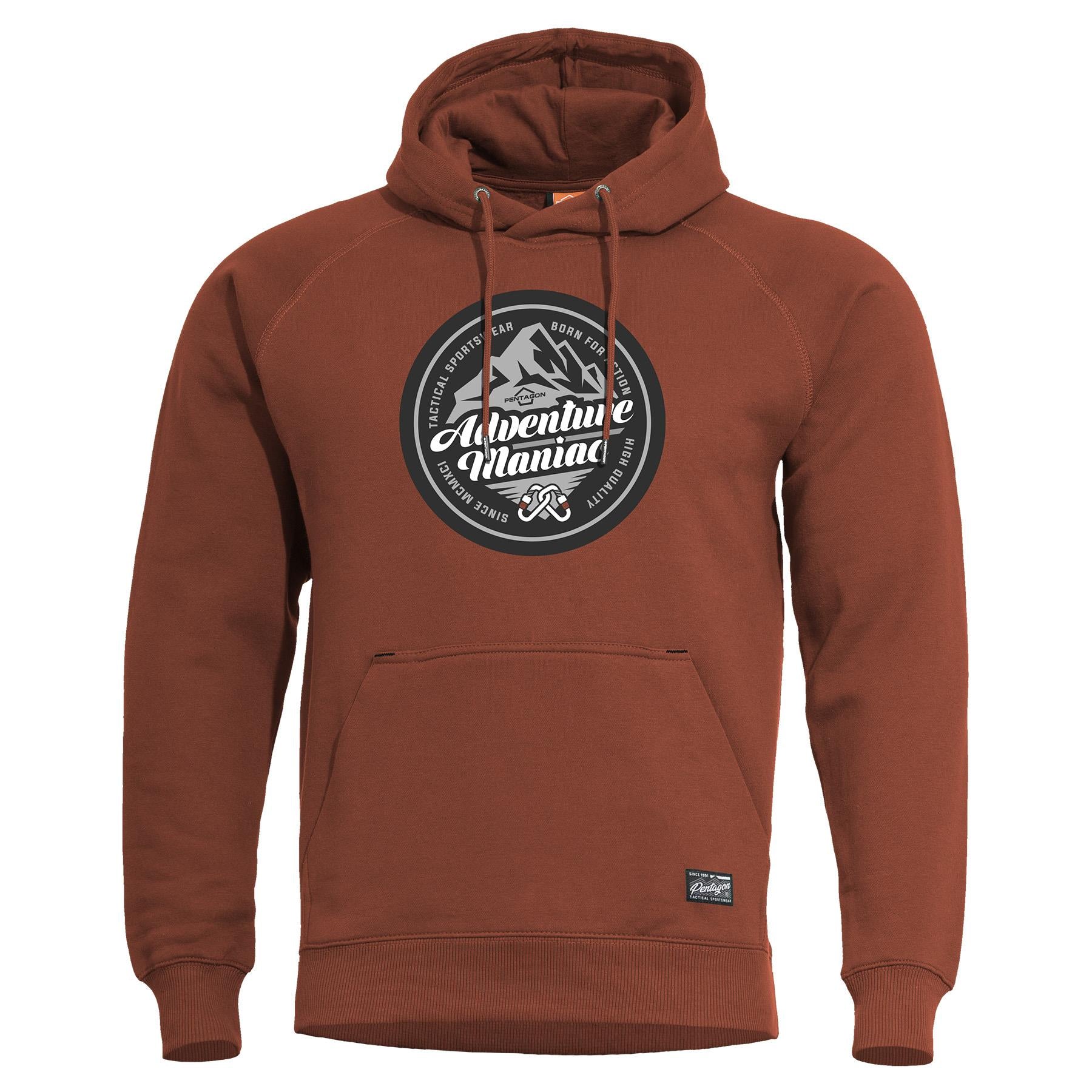 Hanorac Phaeton Hood Sweater | -Am Maroon Red Pentagon Tactical - Confort Urban și Funcționalitate Tactică