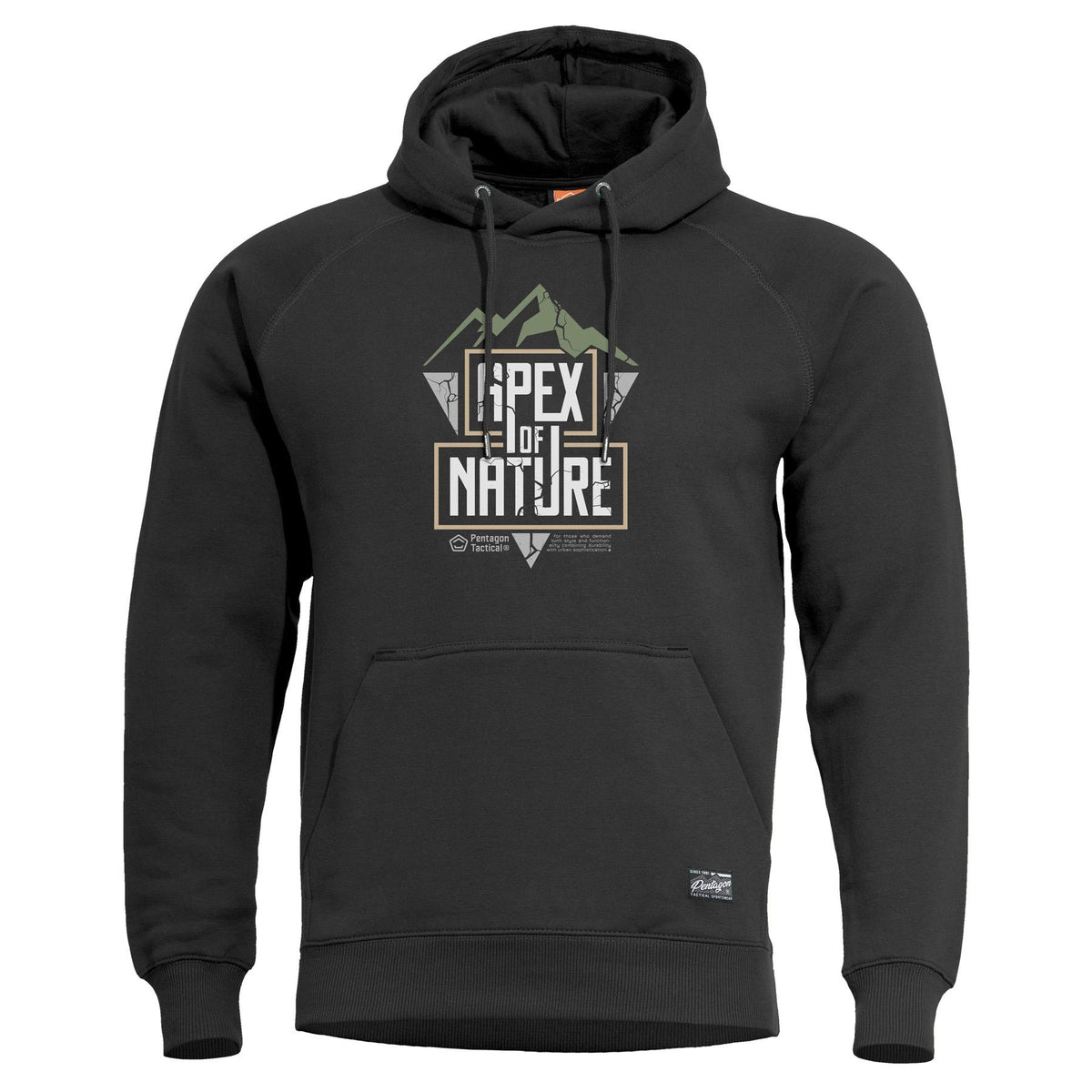Hanorac Phaeton Hood Sweater "apex Of Nature" | -An Black Pentagon Tactical - Confort Casual și Funcționalitate Tactică Discretă
