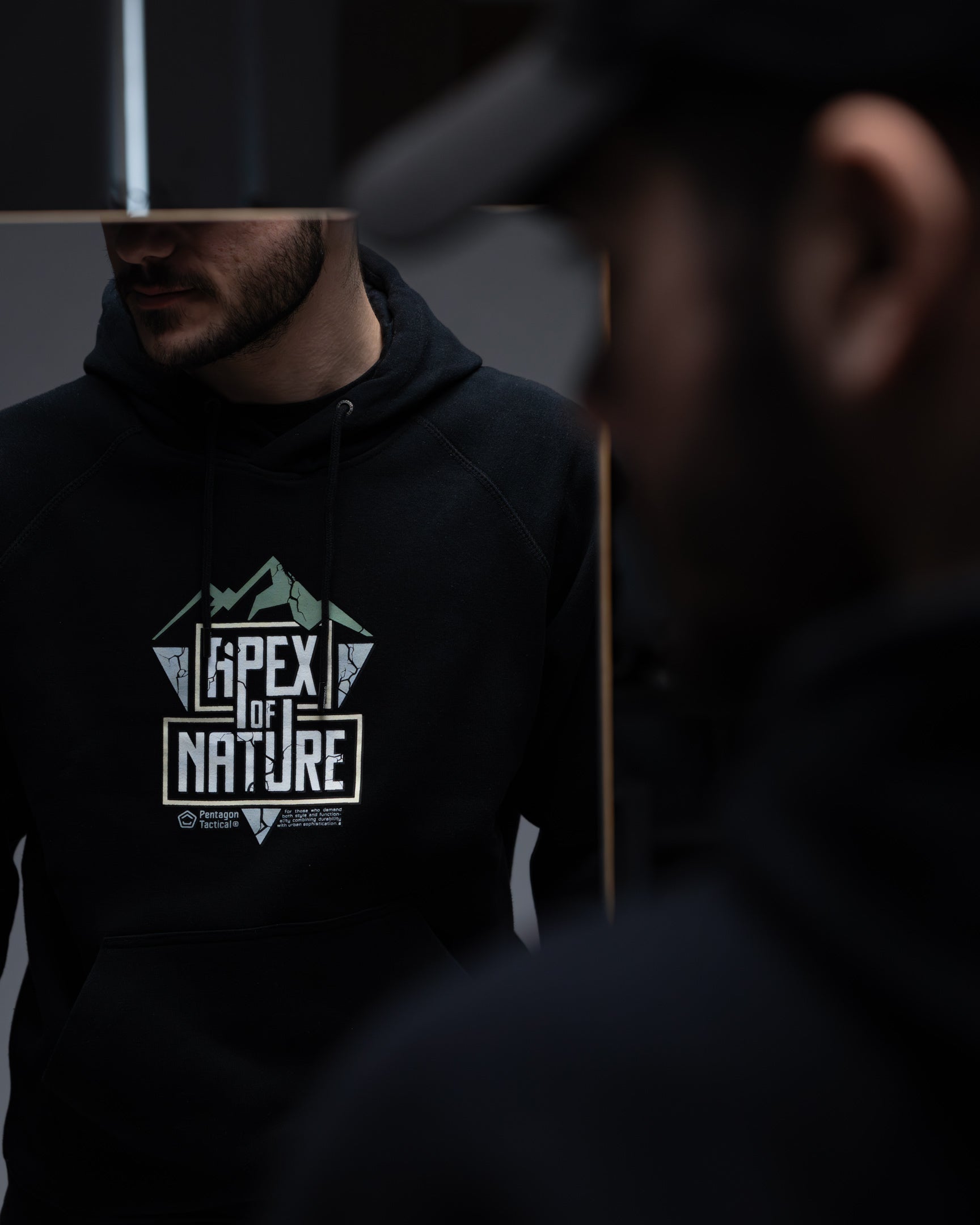 Hanorac Phaeton Hood Sweater "apex Of Nature" | -An Black Pentagon Tactical - Confort Casual și Funcționalitate Tactică Discretă