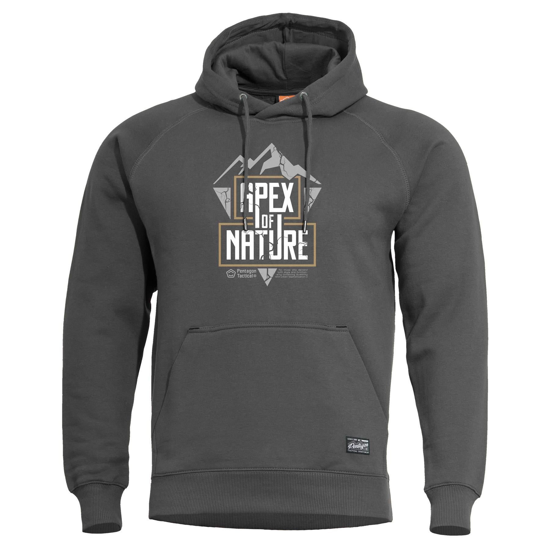 Hanorac Phaeton Hood Sweater "apex Of Nature" | -An Cinder Grey Pentagon Tactical - Confort Casual și Funcționalitate Discretă