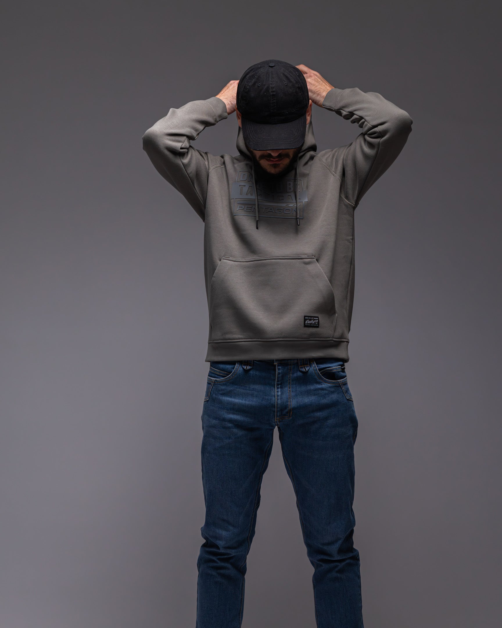 Hanorac Phaeton Hood Sweater | -Dt Cinder Grey Pentagon Tactical - Confort Urban, Funcționalitate Tactică și Camuflaj Subtil