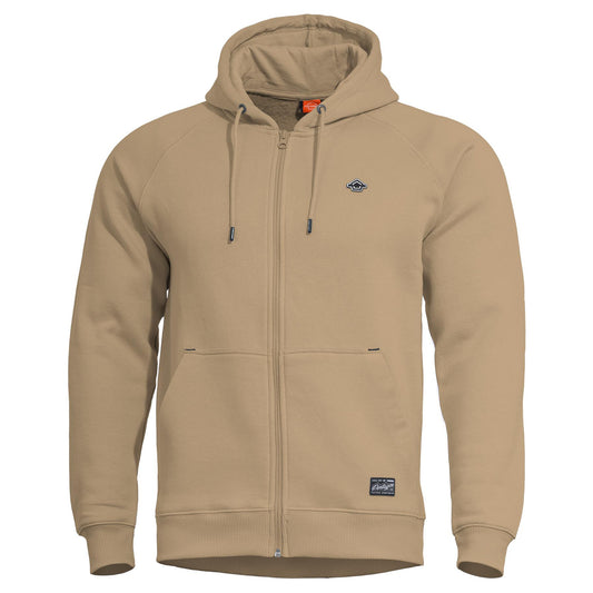 Hanorac Phaeton Hood Zip Sweater | -Zip Tan Brown Pentagon Tactical - Discreție și Versatilitate Urbană
