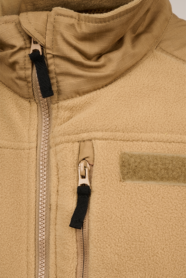 Hanorac Polar Ripstop Camel Brandit - Caldura si Mobilitate