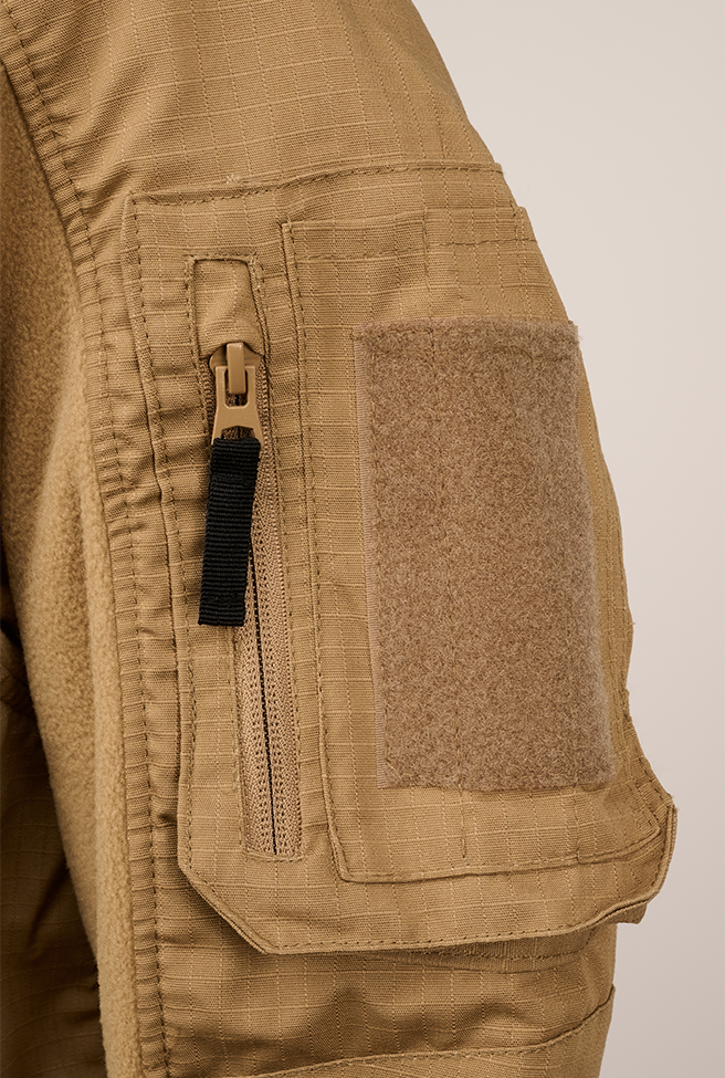Hanorac Polar Ripstop Camel Brandit - Caldura si Mobilitate