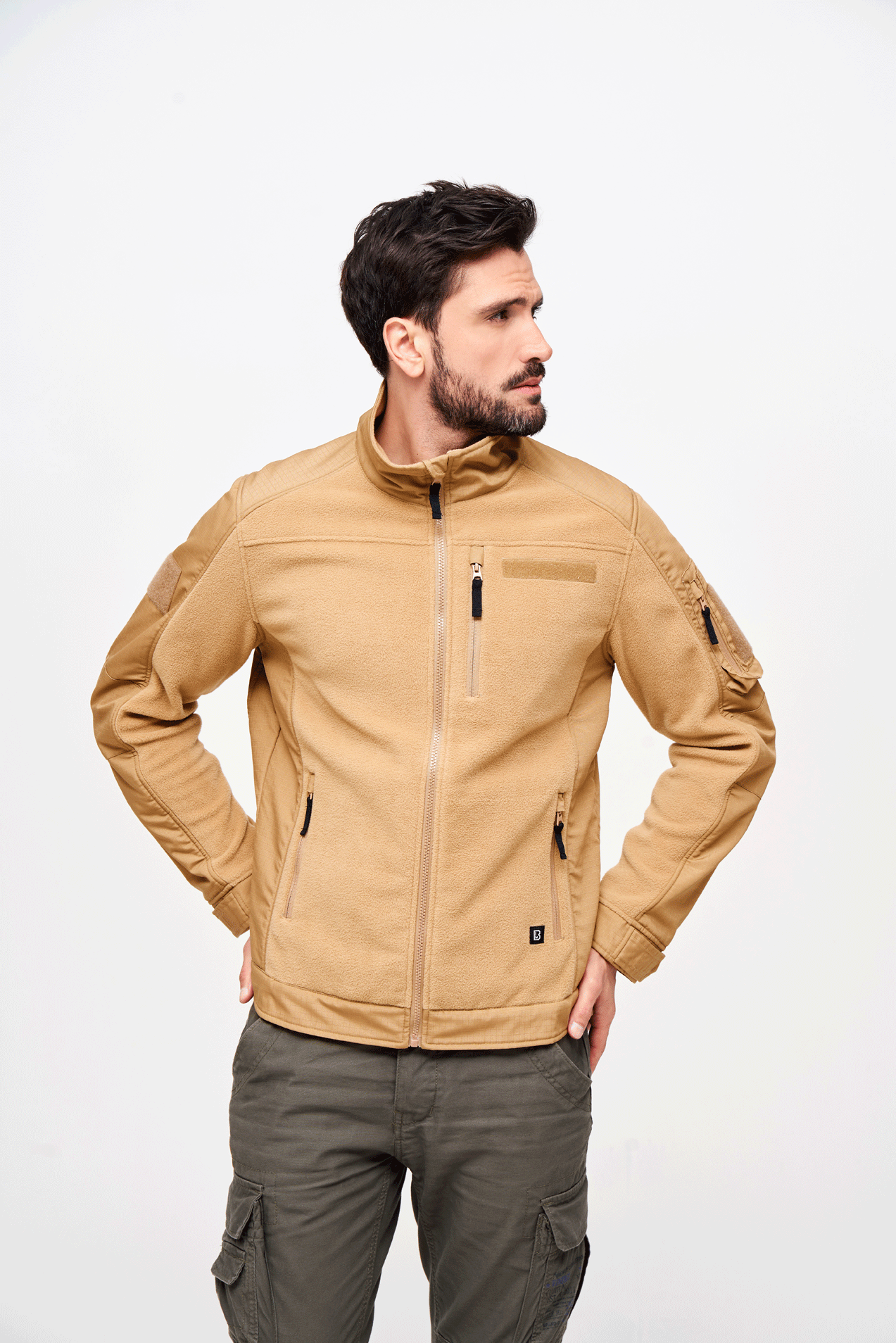 Hanorac Polar Ripstop Camel Brandit - Caldura si Mobilitate