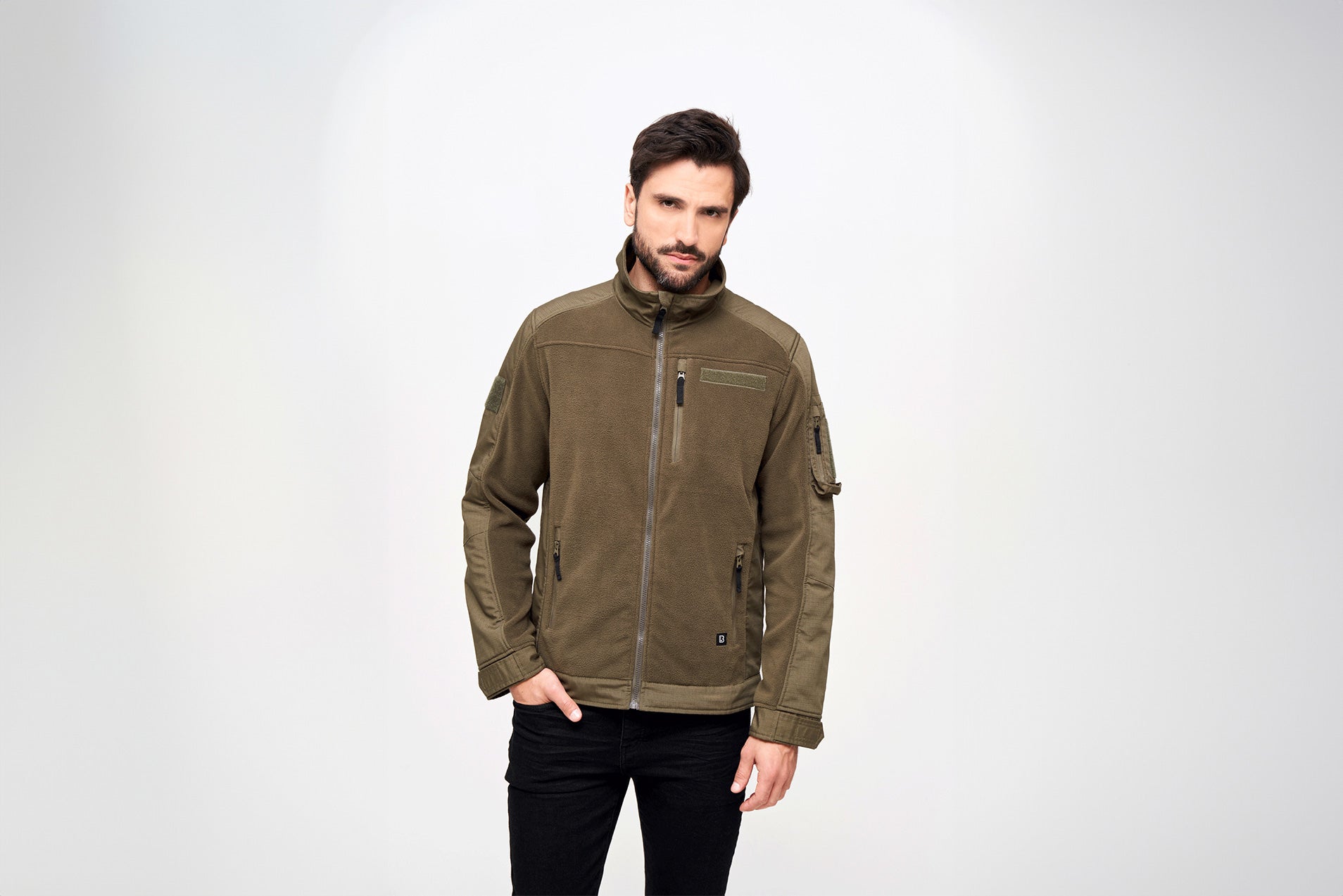 Hanorac Polar Ripstop Olive Brandit - Caldura si Rezistenta