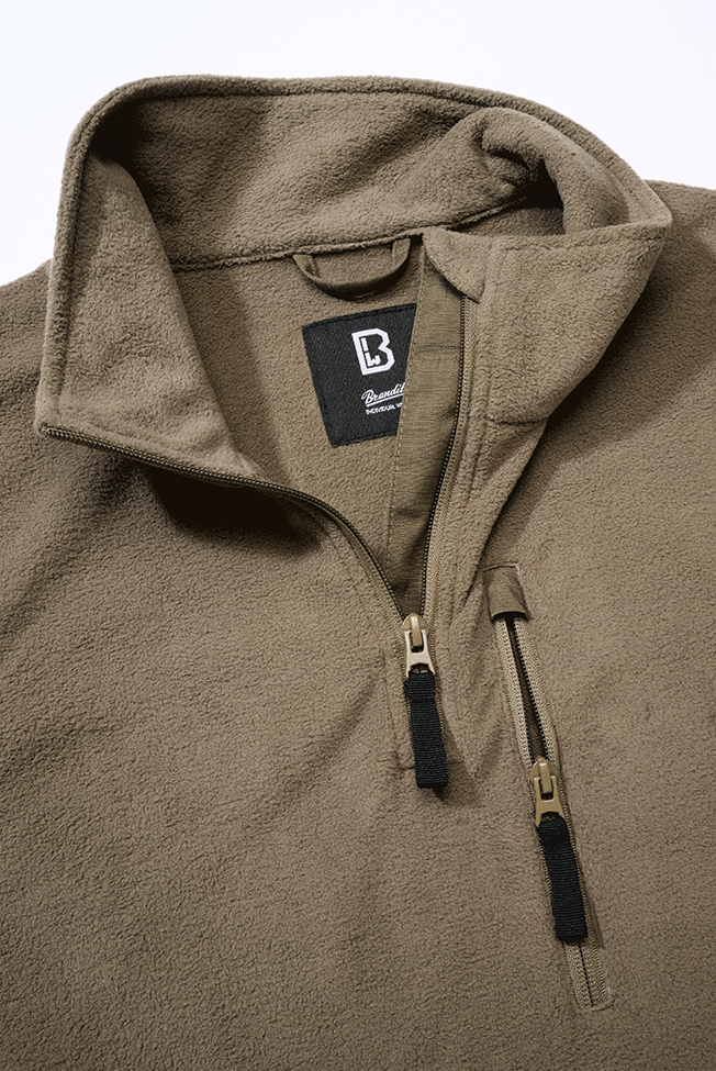Hanorac Polar Troyer Olive Brandit - Caldura si Mobilitate