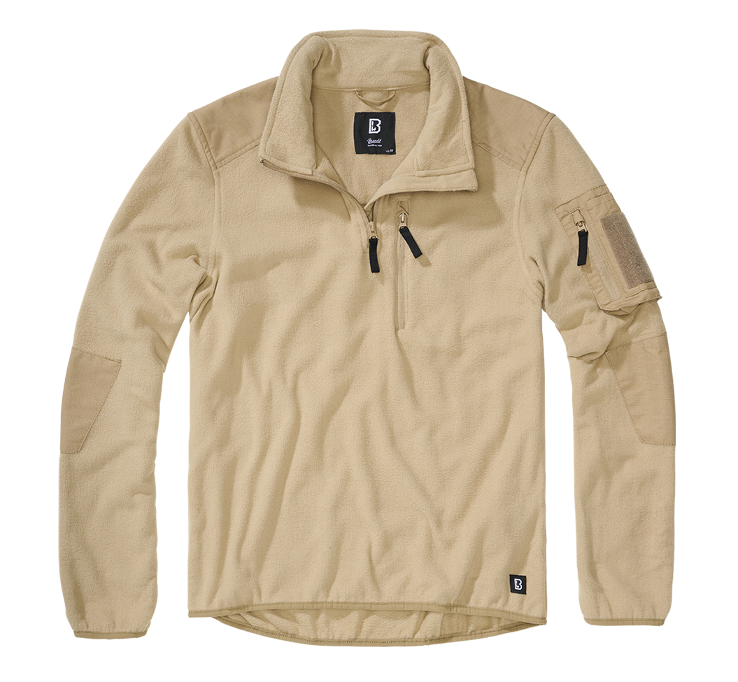 Hanorac Polar Troyer Ripstop Camel Brandit - Caldura si Rezistenta