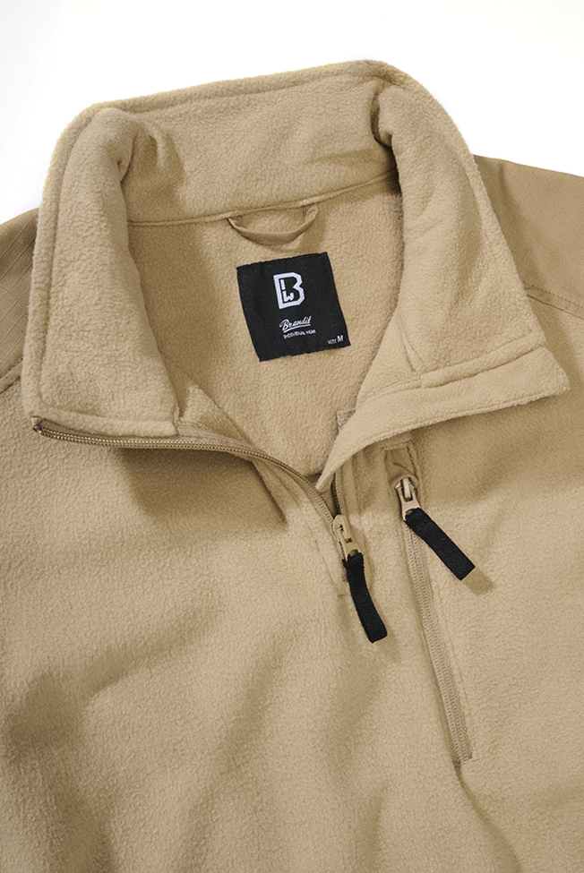 Hanorac Polar Troyer Ripstop Camel Brandit - Caldura si Rezistenta