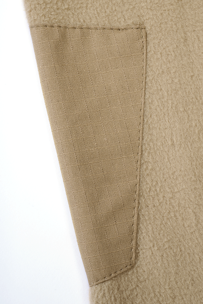 Hanorac Polar Troyer Ripstop Camel Brandit - Caldura si Rezistenta