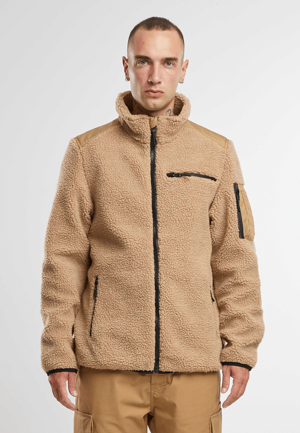 Hanorac Ramble Teddyfleece Camel Brandit - Caldura Optima