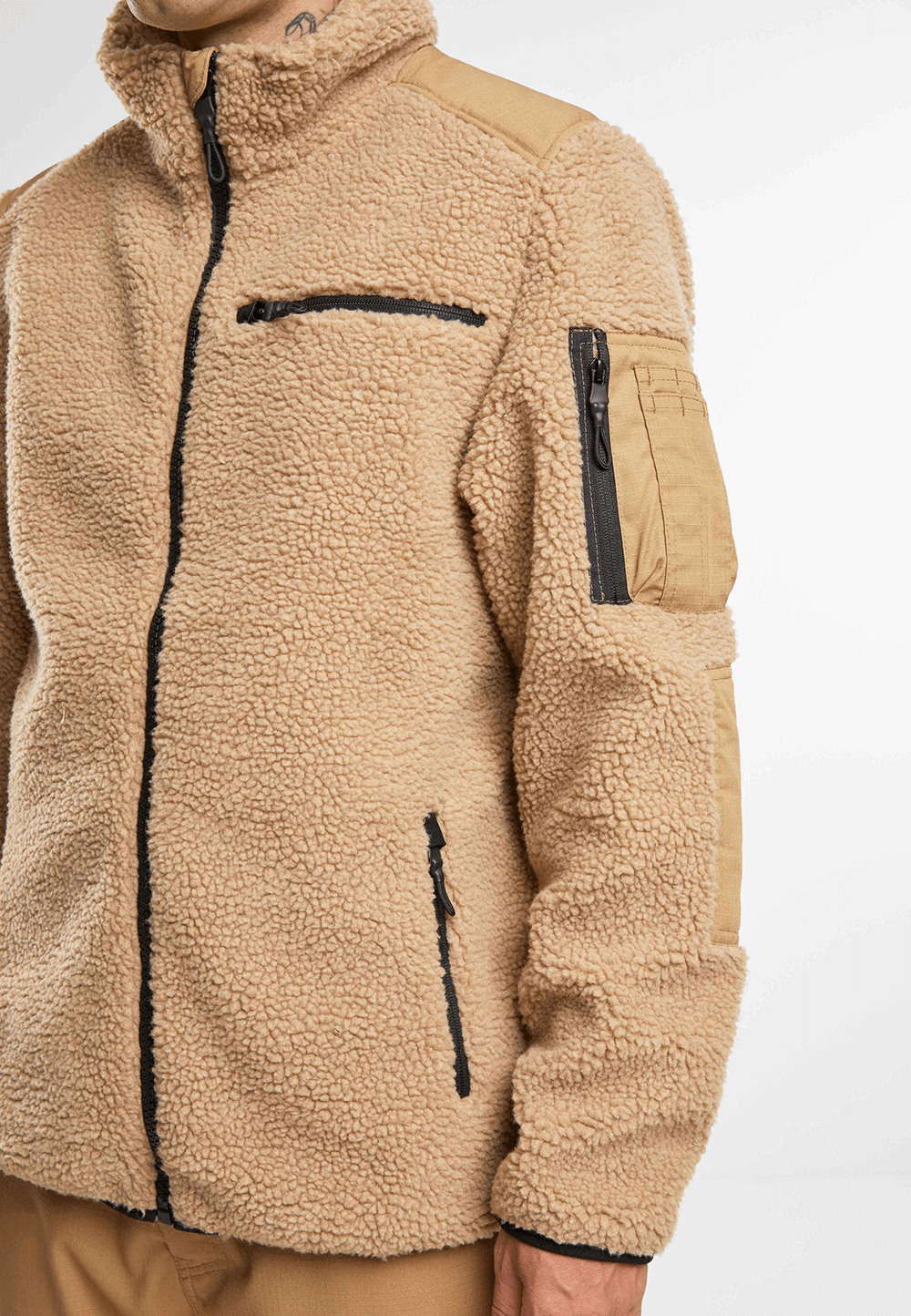 Hanorac Ramble Teddyfleece Camel Brandit - Caldura Optima