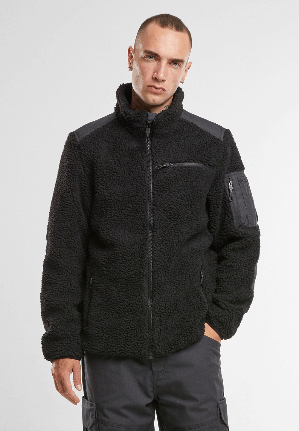 Hanorac Ramble Teddyfleece Negru Brandit - Caldura si Mobilitate