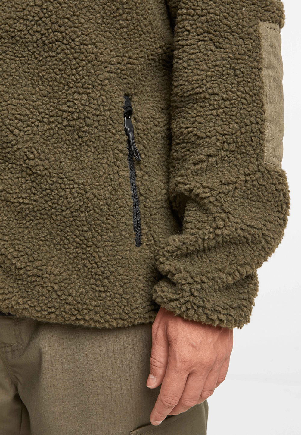 Hanorac Ramble Teddyfleece Olive Brandit - Caldura si Confort
