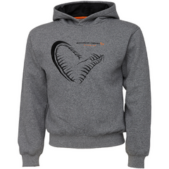 Hanorac Savage Gear JUNIOR JAW - Gri Melange, Confort Pescuit 10-12 Ani - 1