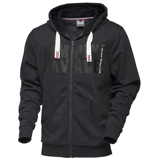 Hanorac Savage Gear Simply Savage Raw Zip - Confort, Stil Pescuit - 1