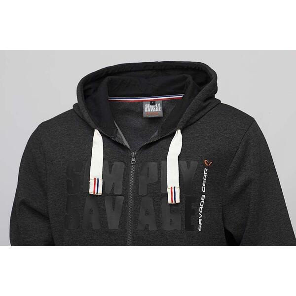 Hanorac Savage Gear Simply Savage Raw Zip - Confort, Stil Pescuit - 2