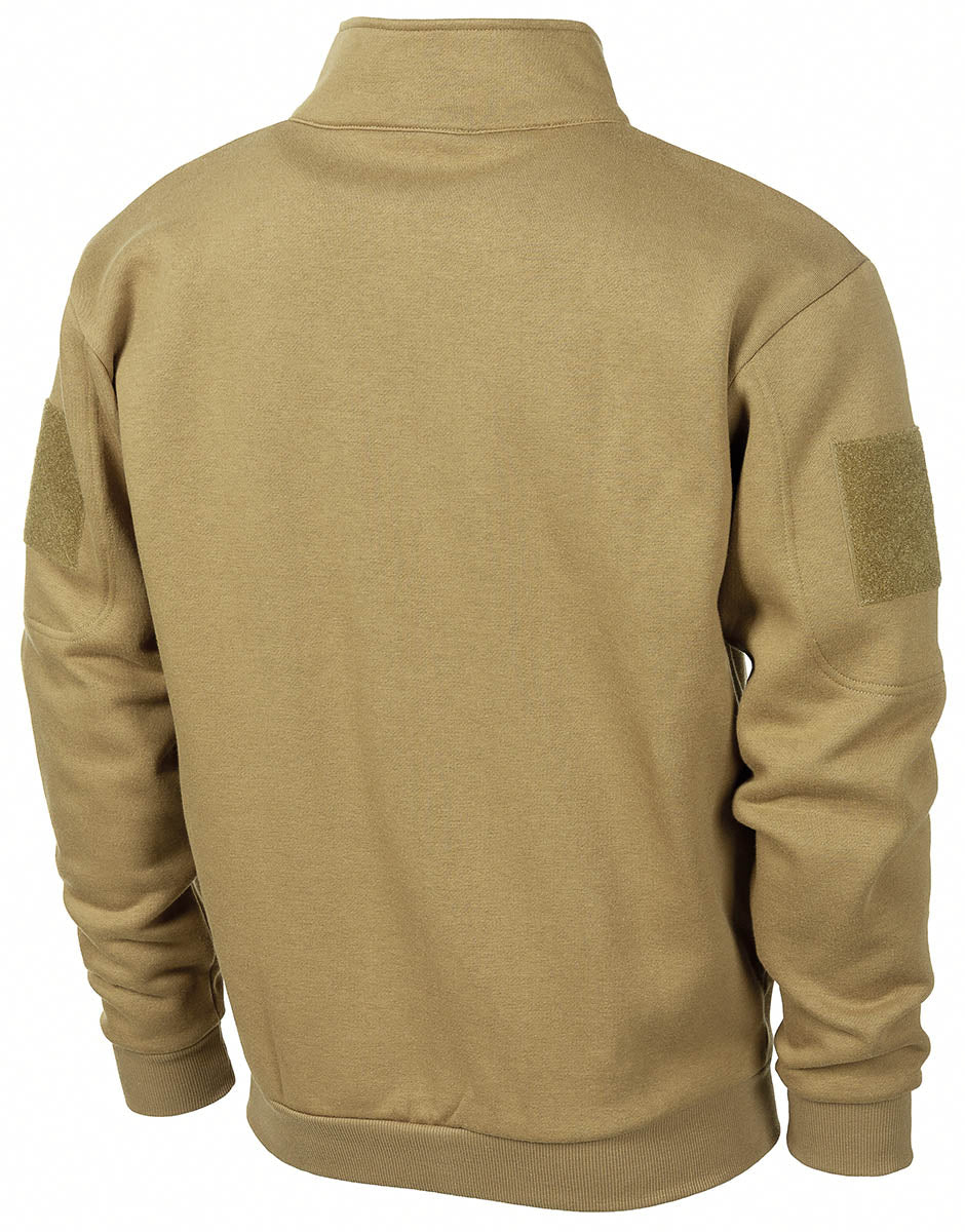 Hanorac Tactical Coyote Tan MFH - Fermoar frontal, Buzunare braț